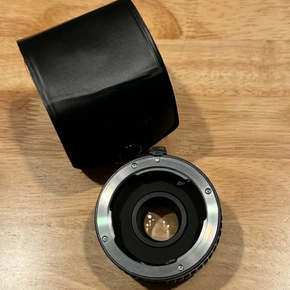 Vintage Vivitar MC Tele Converter Lens 2x-22 Pentax Mount w/ Caps & Case